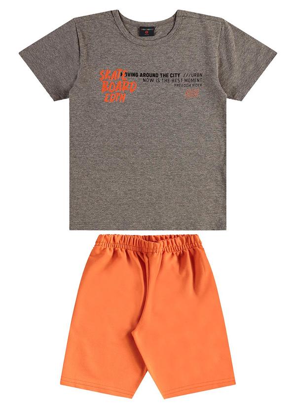 Guloseima - Conjunto Camiseta e Bermuda Menino Preto