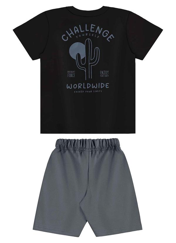 Bee Loop - Conjunto Camiseta e Bermuda Menino Preto 2