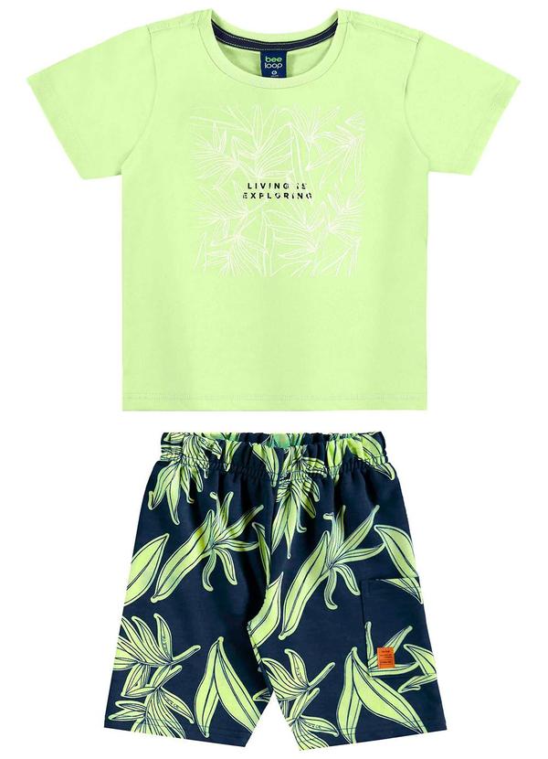 Bee Loop - Conjunto Camiseta e Bermuda Menino Verde 2