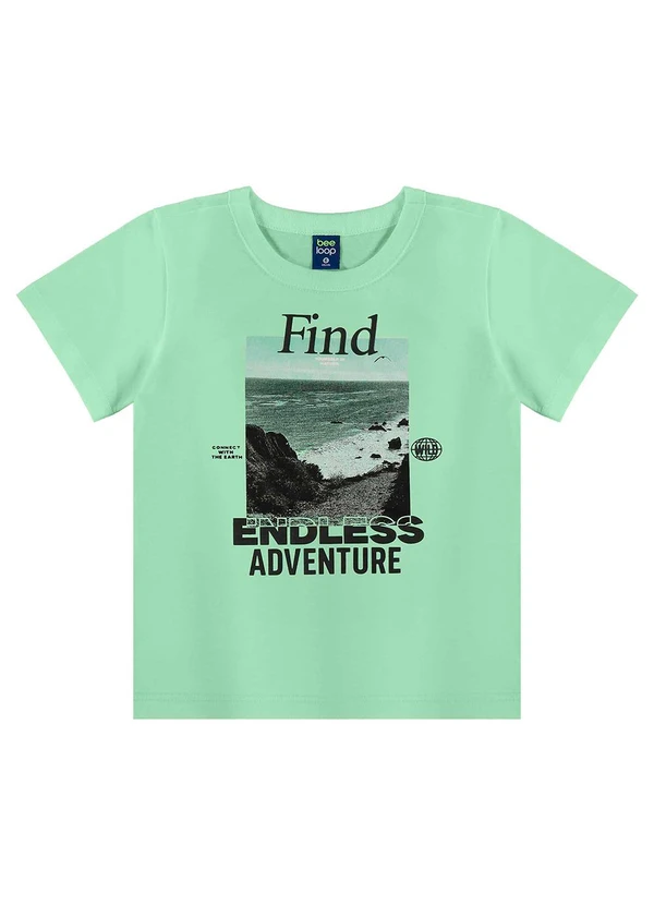 Bee Loop - Conjunto Camiseta e Bermuda Menino Verde 3
