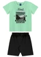 Bee Loop - Conjunto Camiseta e Bermuda Menino Verde - variação: Verde