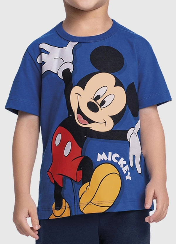 Fakini Kids - Conjunto Camiseta e Bermuda Mickey Azul 3