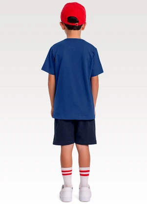 Fakini Kids - Conjunto Camiseta e Bermuda Mickey Azul - FAKINI KIDS
