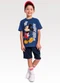Fakini Kids - Conjunto Camiseta e Bermuda Mickey Vermelho - variação: Azul