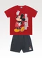 Fakini Kids - Conjunto Camiseta e Bermuda Mickey Vermelho - variação: Vermelho