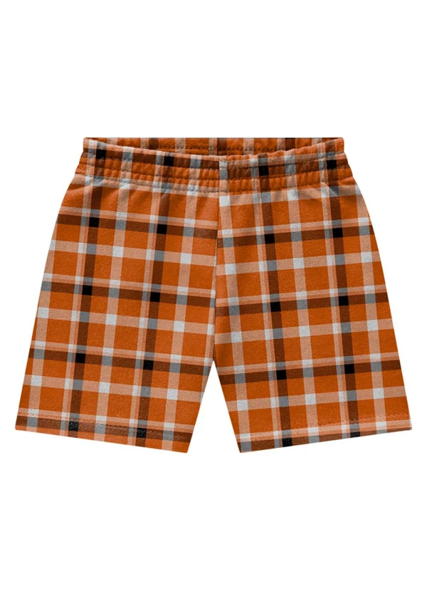 Marlan - Conjunto Camiseta e Bermuda Moletinho Amarelo 2