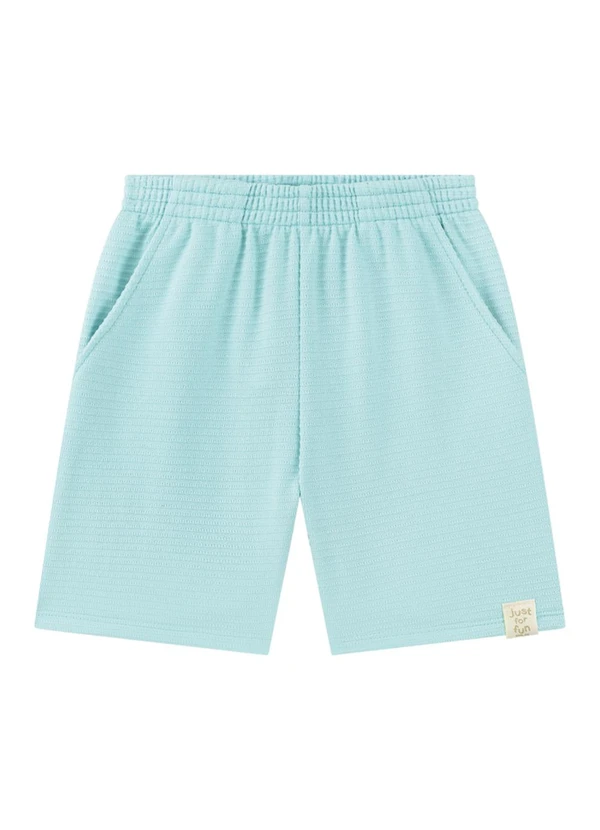 Marlan - Conjunto Camiseta e Bermuda Moletinho Azul 3