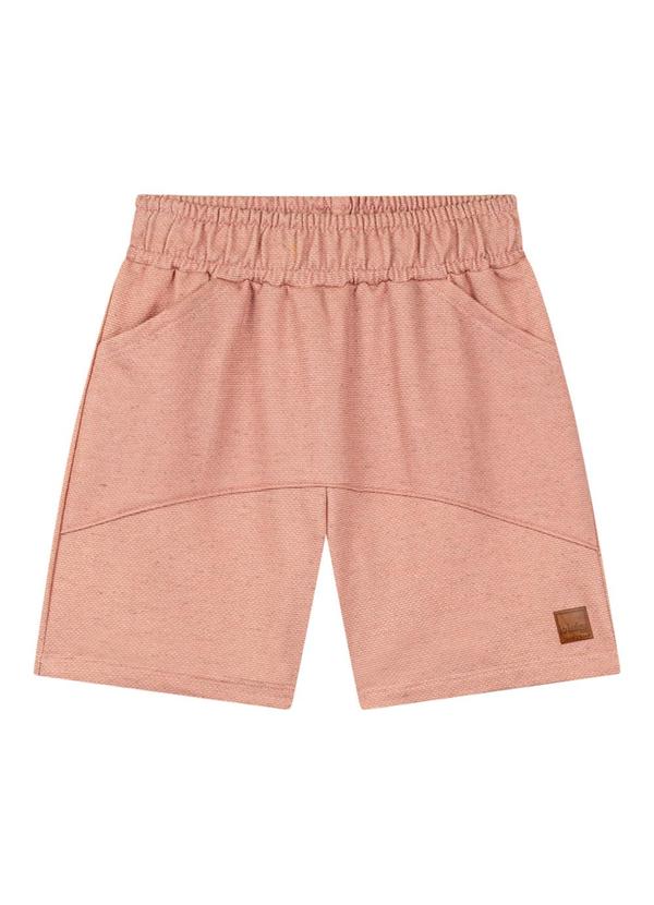 Ioluig - Conjunto Camiseta e Bermuda Moletinho Bege 4