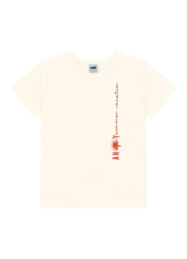 Marlan - Conjunto Camiseta e Bermuda Moletinho Bege 2