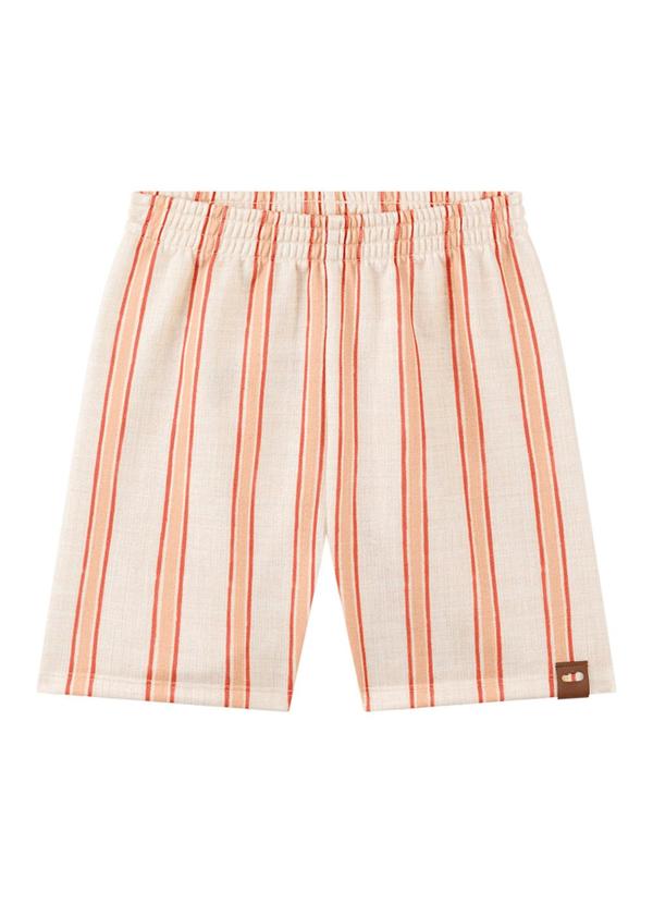 Marlan - Conjunto Camiseta e Bermuda Moletinho Bege 3