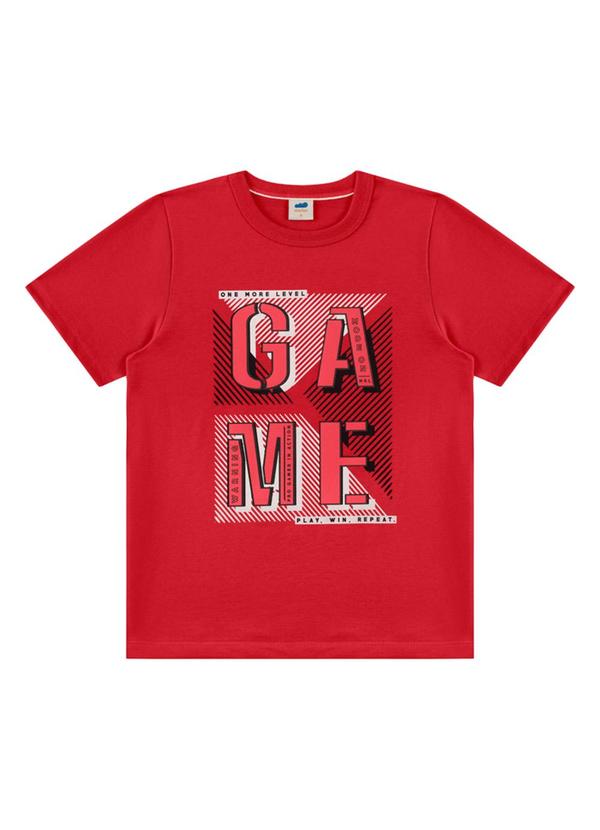 Marlan - Conjunto Camiseta e Bermuda Moletinho Vermelho 3