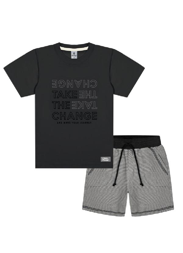 Abrange - Conjunto Camiseta e Bermuda Multicores 1