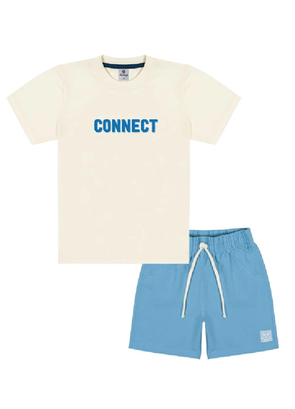 Abrange - Conjunto Camiseta e Bermuda Multicores 1