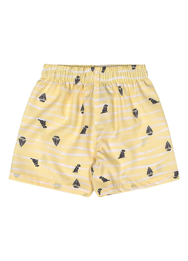 Quimby - Conjunto Camiseta e Bermuda para Bebê Cinza 3