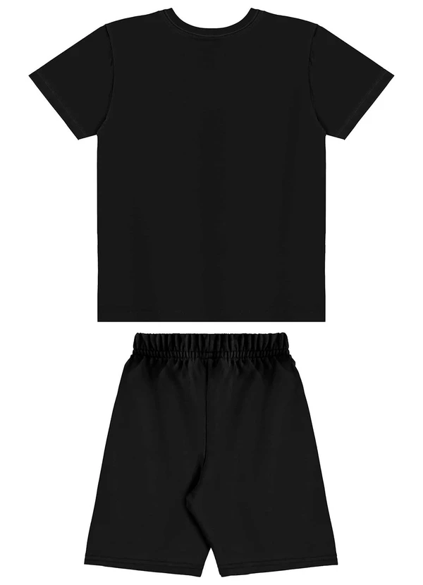 Bee Loop - Conjunto Camiseta e Bermuda Preto 3