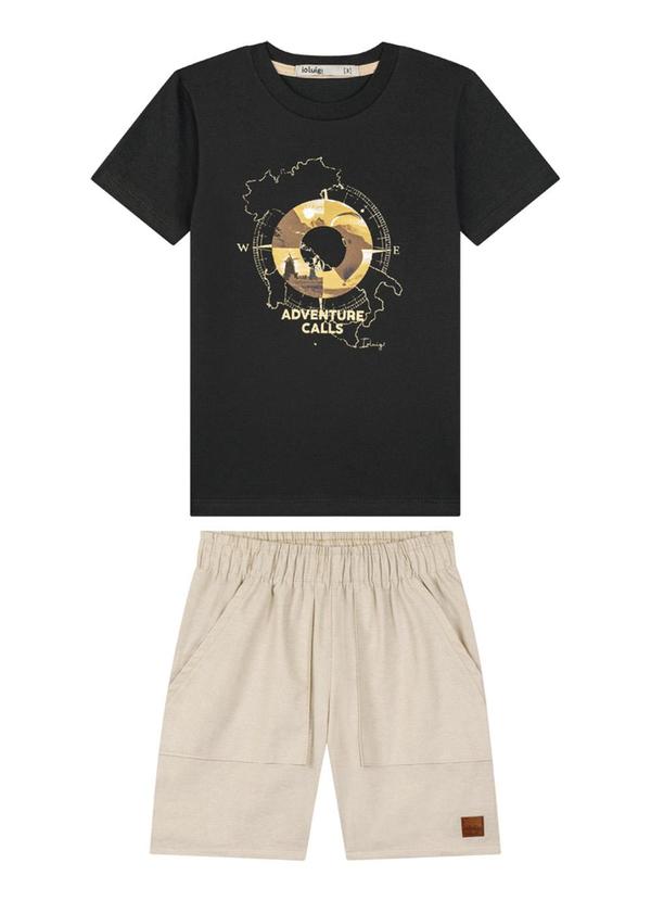 Ioluig - Conjunto Camiseta e Bermuda Preto 2