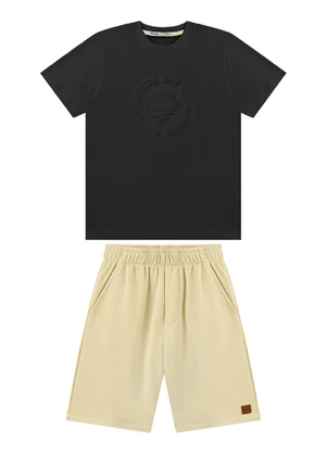 Ioluig - Conjunto Camiseta e Bermuda Preto - IOLUIG