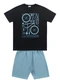 Fakini Kids - Conjunto Camiseta e Bermuda Verde - variação: Preto