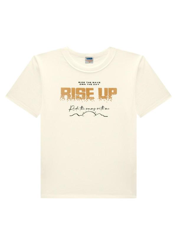 Marlan - Conjunto Camiseta e Bermuda Quadriculado Bege