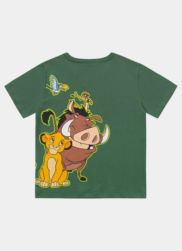 Fakini Kids - Conjunto Camiseta e Bermuda Rei Leao Verde 3