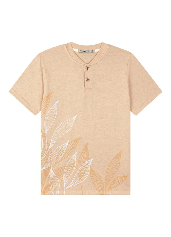 Ioluig - Conjunto Camiseta e Bermuda Sarja Natureza Bege 3