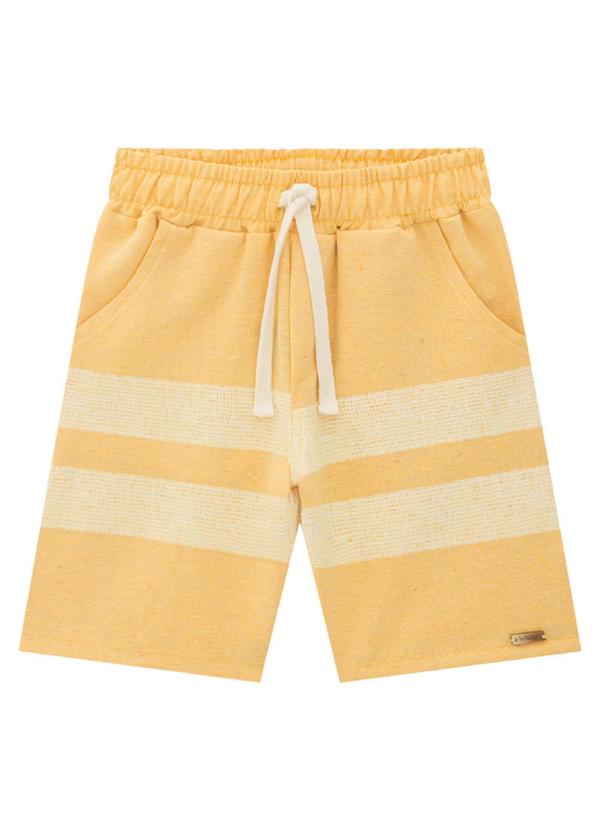 Ioluig - Conjunto Camiseta e Bermuda Sarja Ocean Bege 4