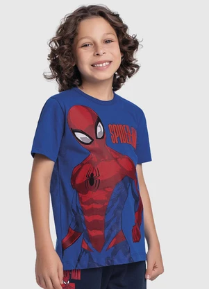 Fakini Kids - Conjunto Camiseta e Bermuda Spider-Man Azul - FAKINI KIDS