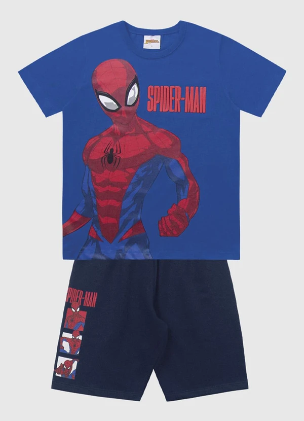 Fakini Kids - Conjunto Camiseta e Bermuda Spider-Man Azul 4