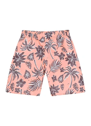 Ddk - Conjunto Camiseta  e Bermuda Sublimada Bege - DDK