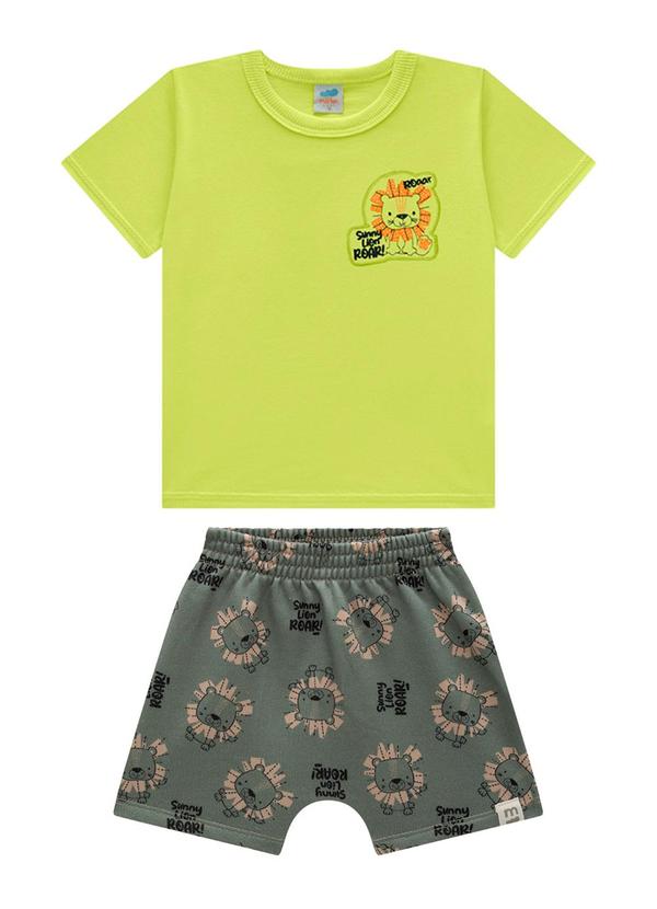Marlan - Conjunto Camiseta e Bermuda Sunny Lion Verde