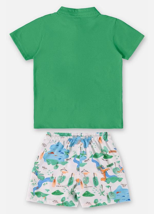 Up Baby - Conjunto Camiseta e Bermuda Verde 3