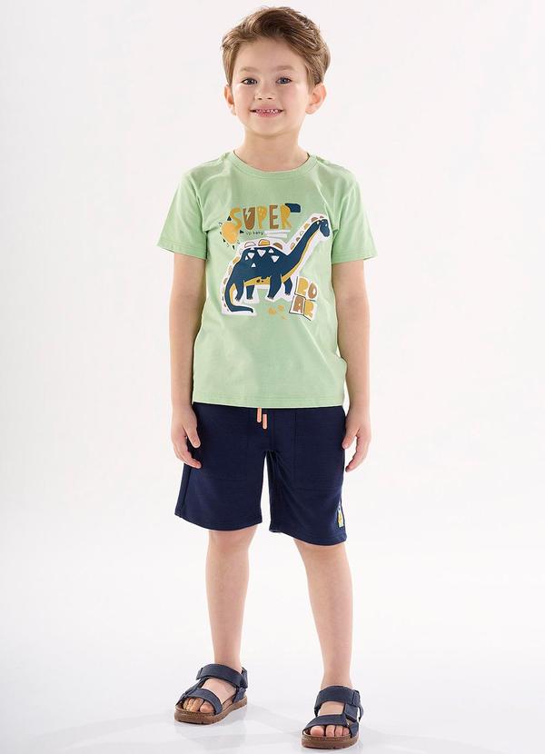 Up Baby - Conjunto Camiseta e Bermuda Verde