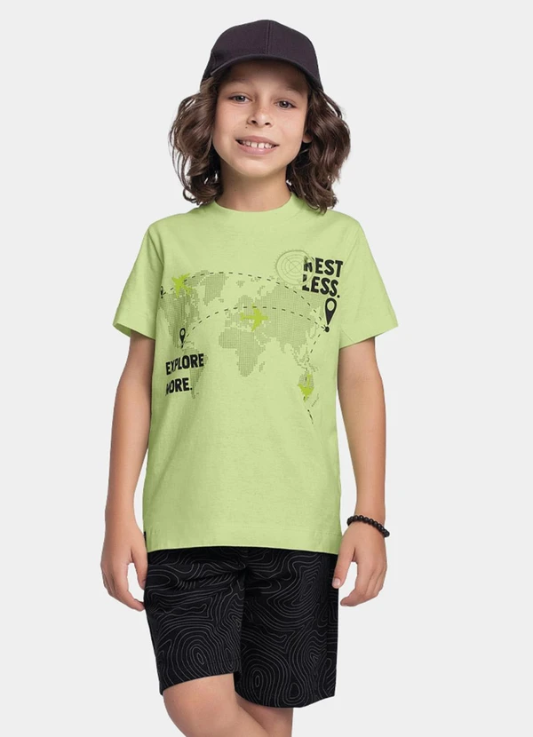 Fakini Kids - Conjunto Camiseta e Bermuda Verde 2