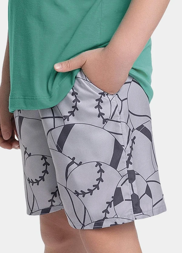 Fakini Kids - Conjunto Camiseta e Bermuda Verde 3