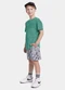 Fakini Kids - Conjunto Camiseta e Bermuda Bege - variação: Verde