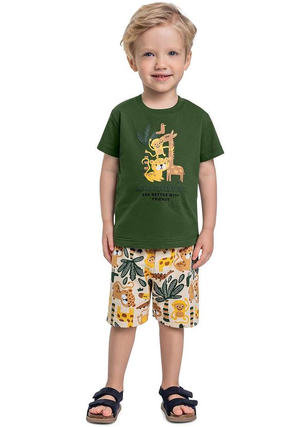 Bee Loop - Conjunto Camiseta e Bermuda Verde 1