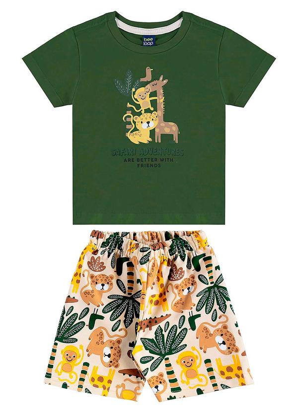 Bee Loop - Conjunto Camiseta e Bermuda Verde 2
