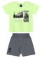 Bee Loop - Conjunto Camiseta e Bermuda Bege - variação: Verde