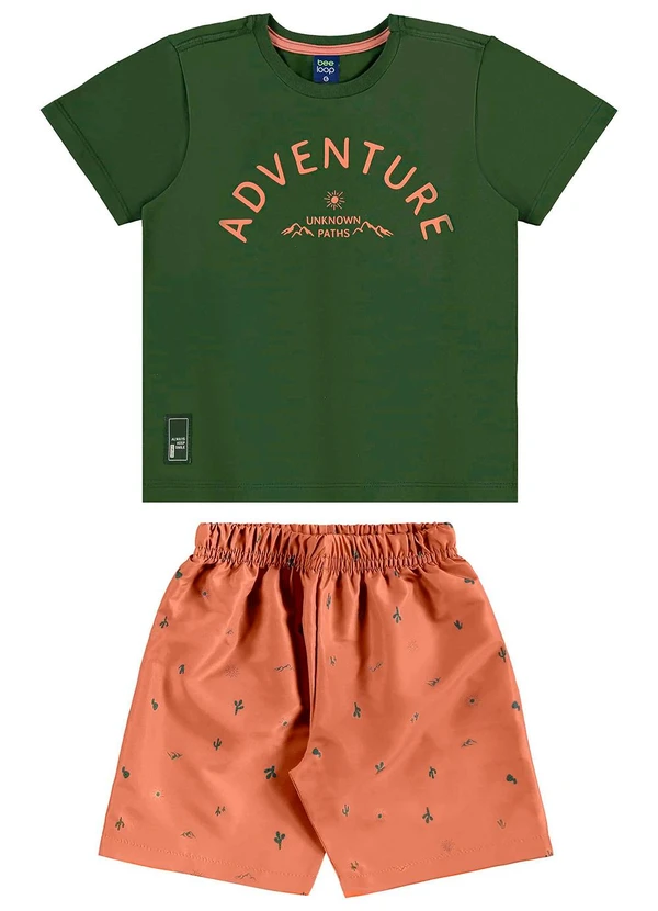 Bee Loop - Conjunto Camiseta e Bermuda Verde 2