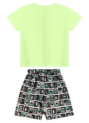Bee Loop - Conjunto Camiseta e Bermuda Verde - BEE LOOP