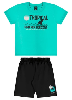 Bee Loop - Conjunto Camiseta e Bermuda Verde - BEE LOOP