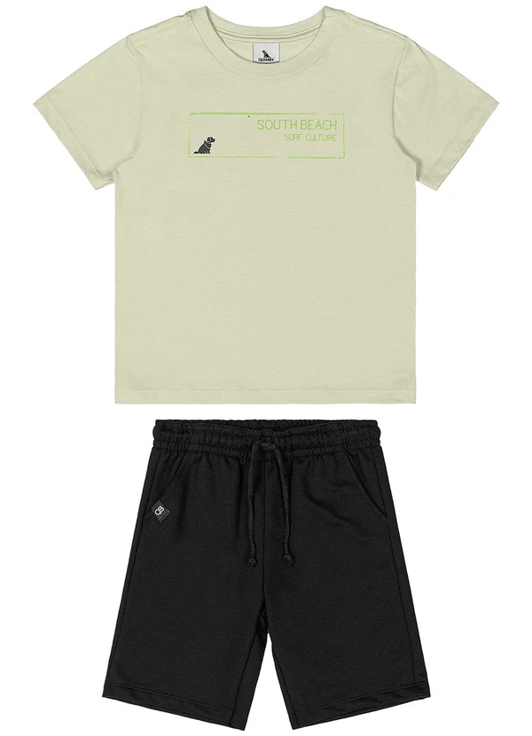 Quimby - Conjunto Camiseta e Bermuda Verde 2