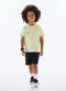 Quimby - Conjunto Camiseta e Bermuda Azul - variação: Verde