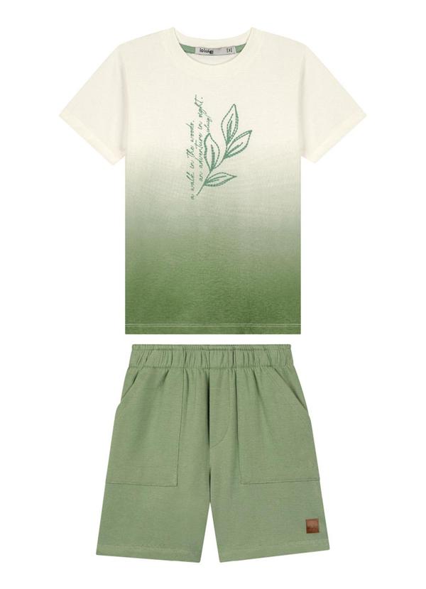 Ioluig - Conjunto Camiseta e Bermuda Verde 2