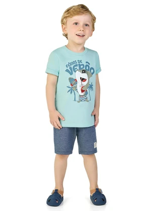 Marlan - Conjunto Camiseta e Bermuda Verde - MARLAN