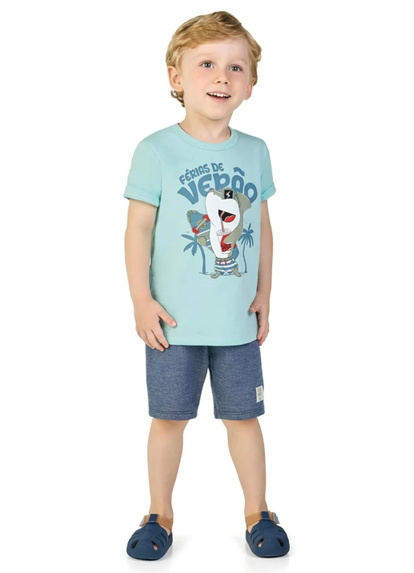 Marlan - Conjunto Camiseta e Bermuda Verde