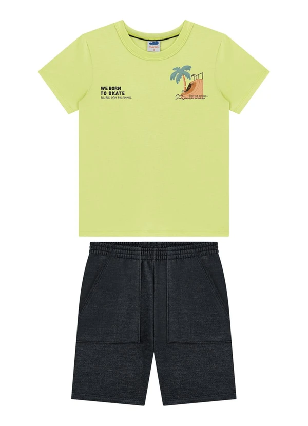 Marlan - Conjunto Camiseta e Bermuda Verde 2