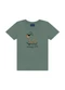 Ddk - Conjunto Camiseta Estampa Wheels e Bermuda Bege - variação: Verde