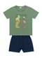 Fakini Kids - Conjunto Camiseta e Bermuda Azul - variação: Verde