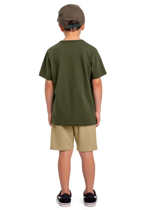 Fakini Kids - Conjunto Camiseta e Bermuda Verde - FAKINI KIDS